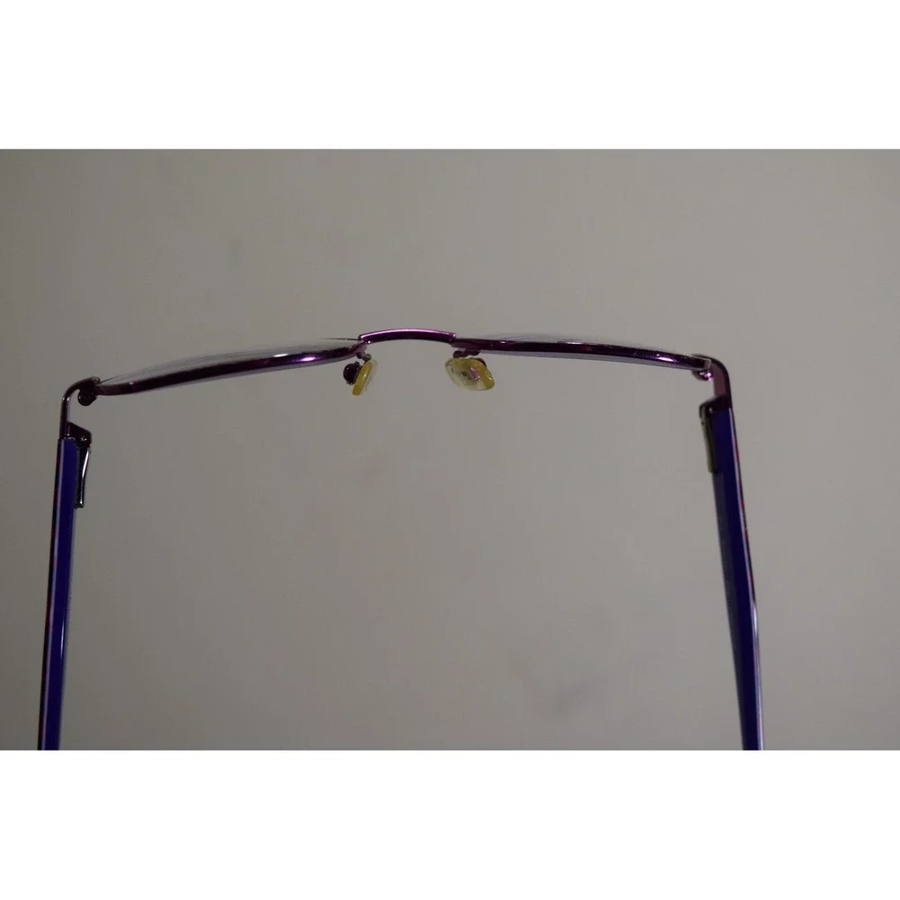 Marchon NYC Marissa Junior 664 Rectangle Purple Red Hearts Eyeglasses 47 16 130